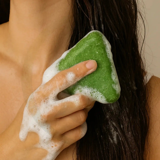Seven Green Nature Triangle Soap Shampoo Bar Buy one get one free