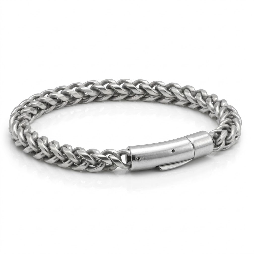 6mm Foxtail Bracelet 316L Stainless Steel