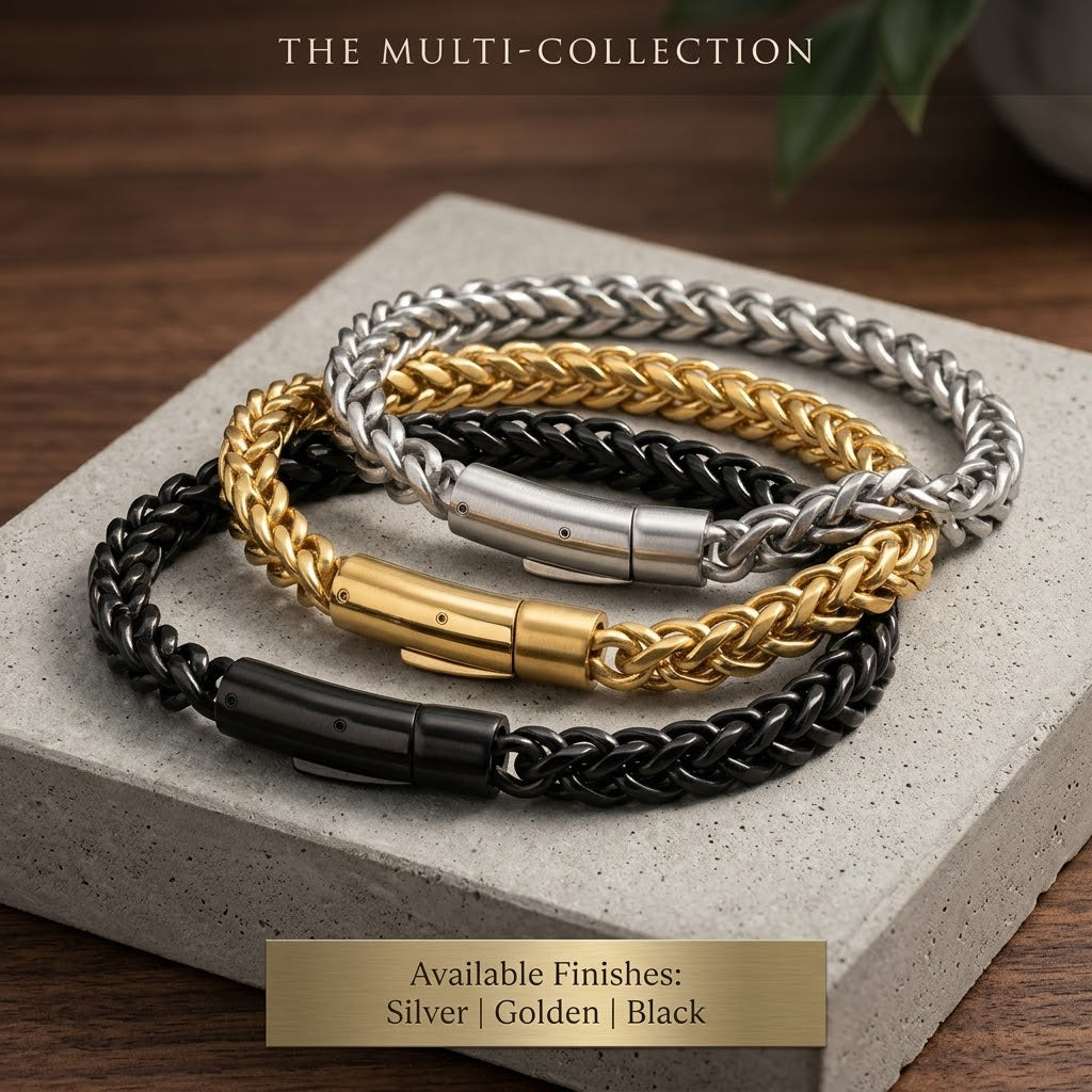 6mm Foxtail Bracelet 316L Stainless Steel