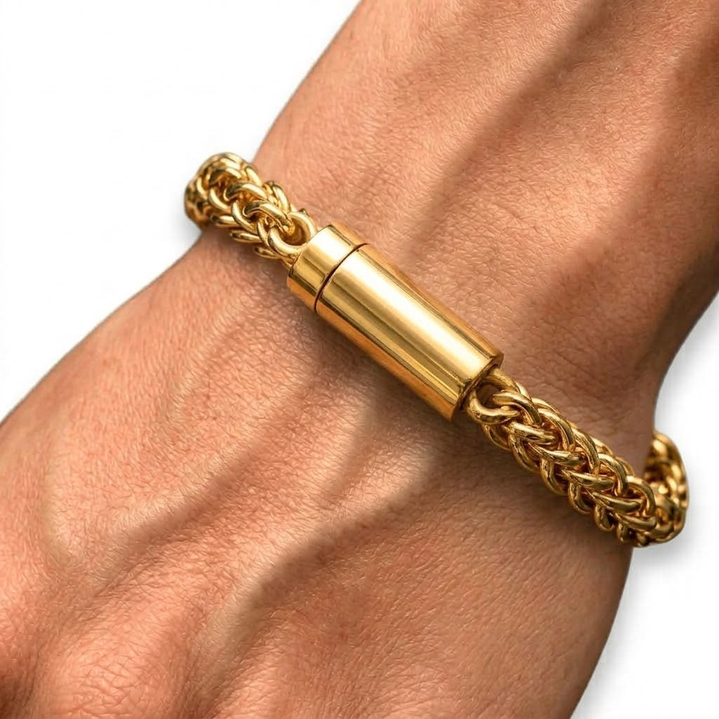 6mm Foxtail Bracelet 316L Stainless Steel