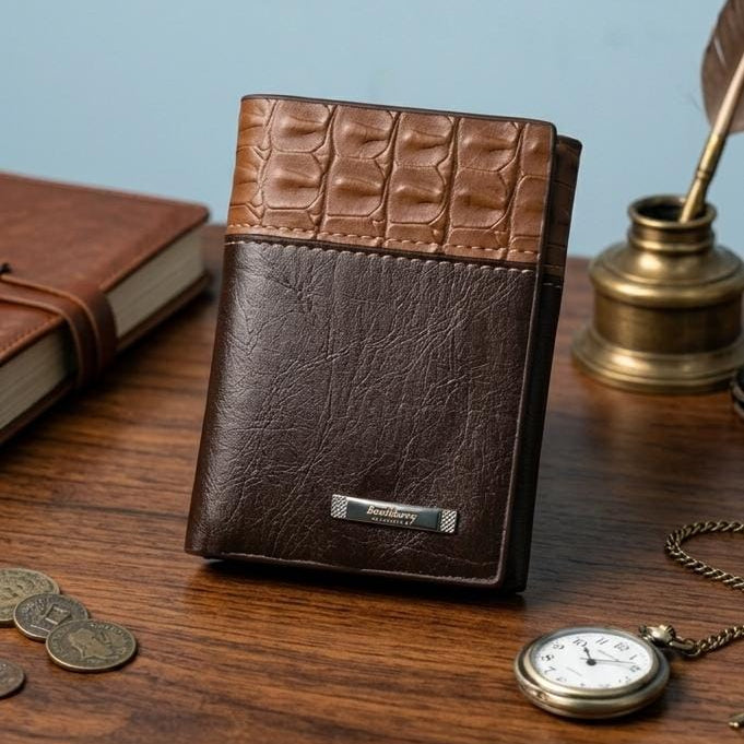 Men's Trifold Leather Wallet